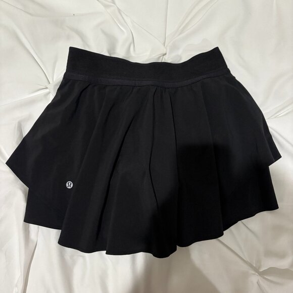 Black Lululemon Court Rival High Rise Skirt size 4 - Picture 5 of 8